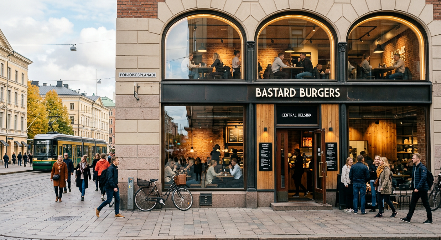 Bastard Burgers ouvre un nouveau restaurant dans le centre d'Helsinki