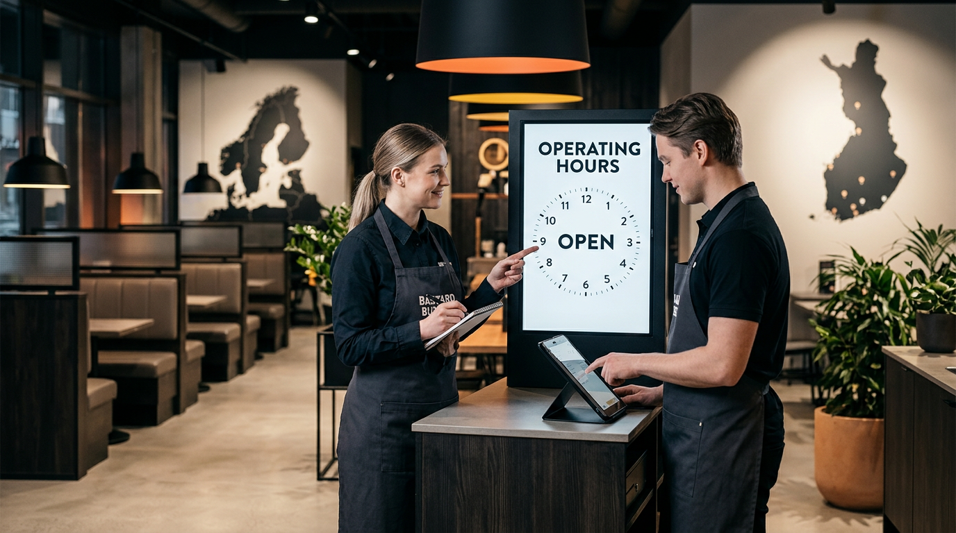 Bastard Burgers met à jour les horaires d'ouverture des restaurants en Finlande