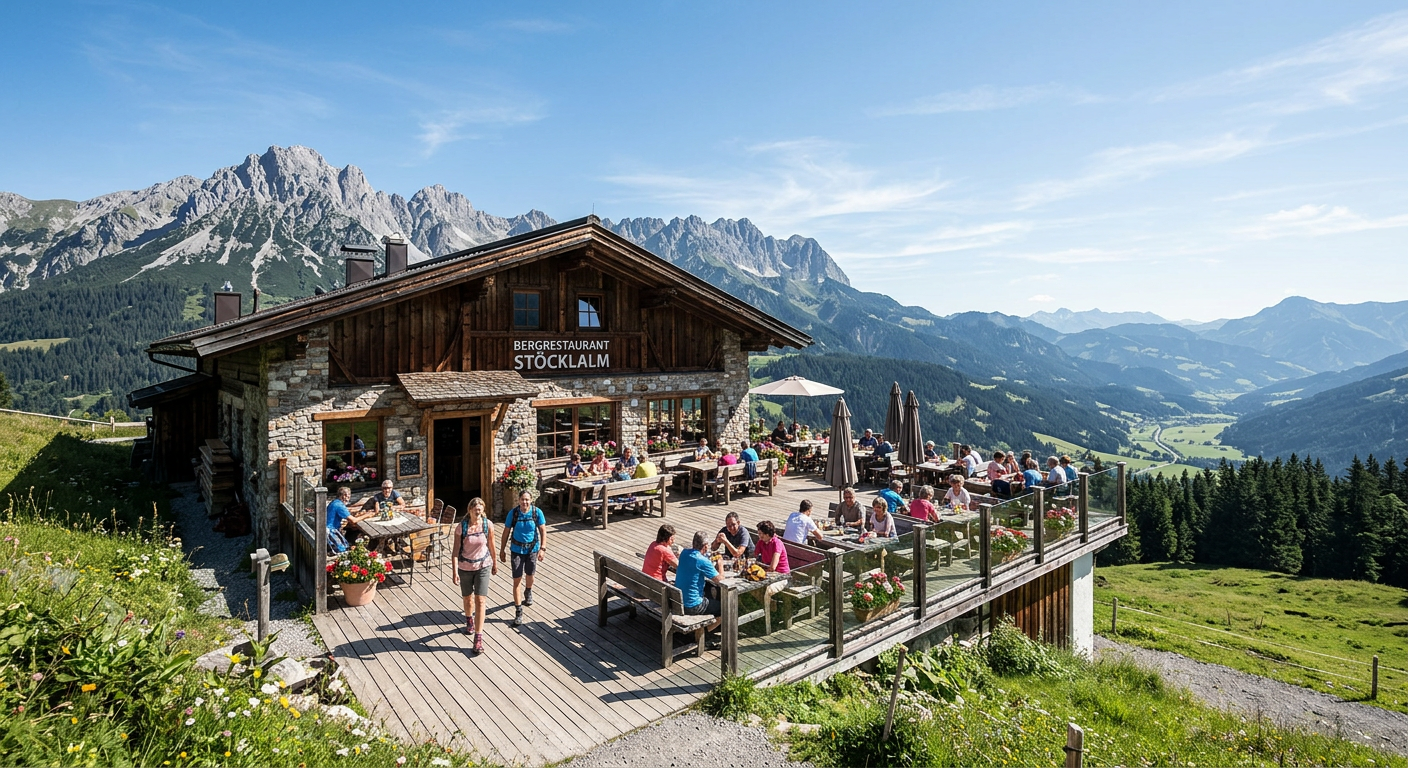 Le restaurant d'altitude Stöcklalm ouvre pour la saison estivale à Saalfelden Leogang