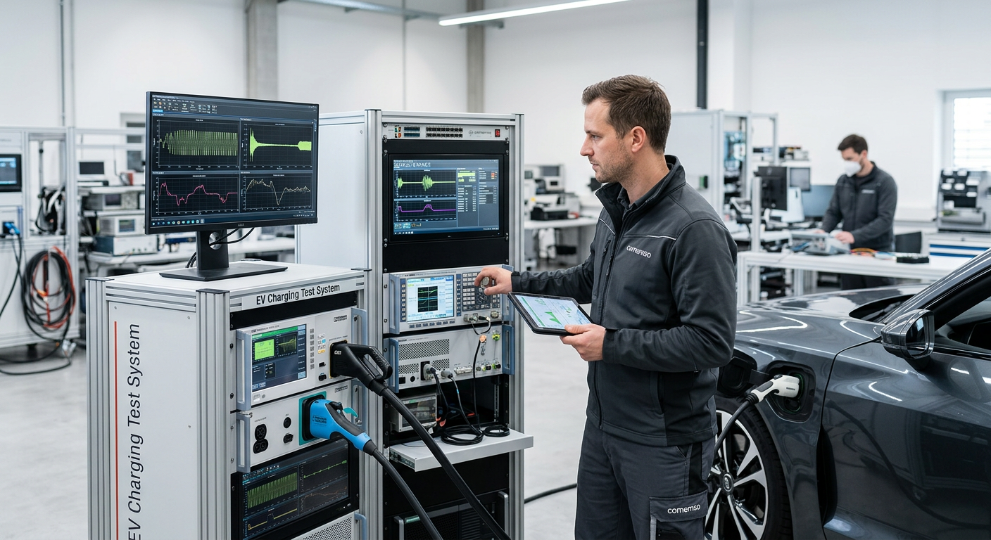 Comemso Electronics erweitert Testsysteme für Ladeinfrastruktur