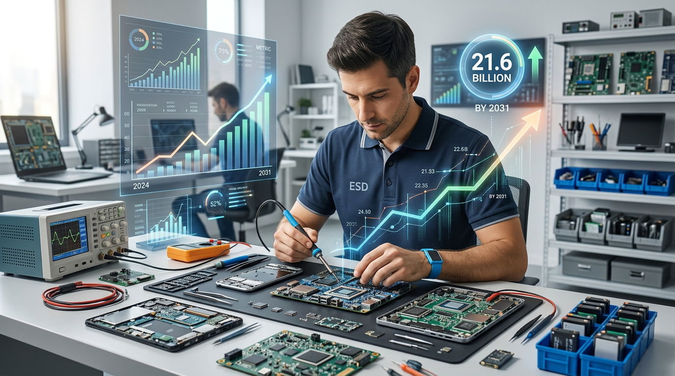 Markt für Reparatur und Wartung von Unterhaltungselektronik wird bis 2031 voraussichtlich 21,6 Milliarden US-Dollar erreichen