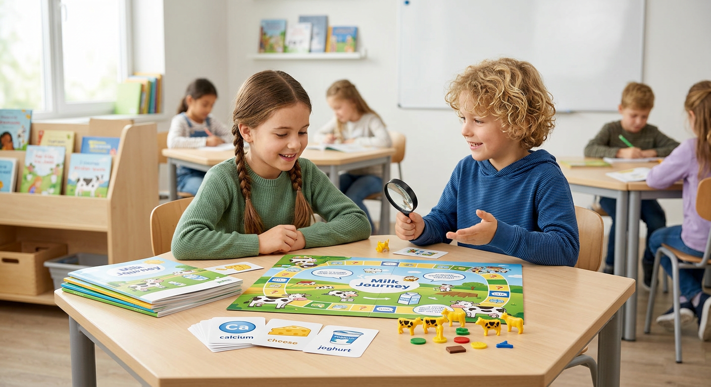 Association laitière lance jeux et matériel pédagogique pour écoles primaires