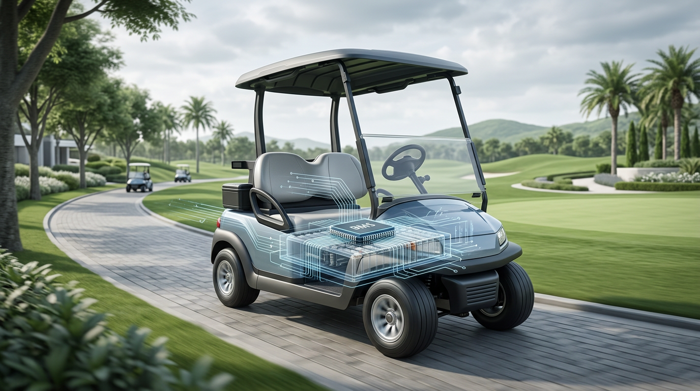 DALY BMS publie une note d'application sur la gestion de batterie pour voiturettes de golf et véhicules légers