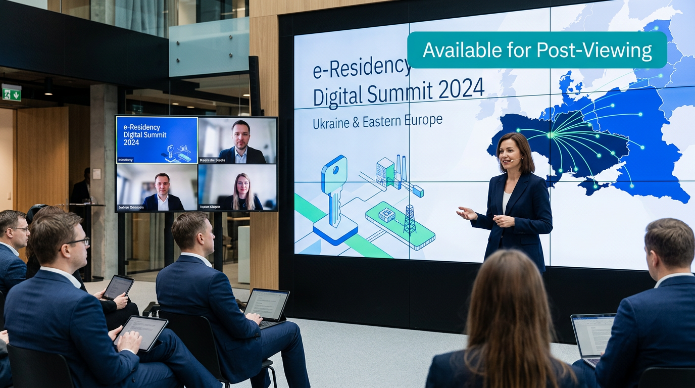 e-Residency Digital Summit Ukraine & Eastern Europe Available for Post-Viewing