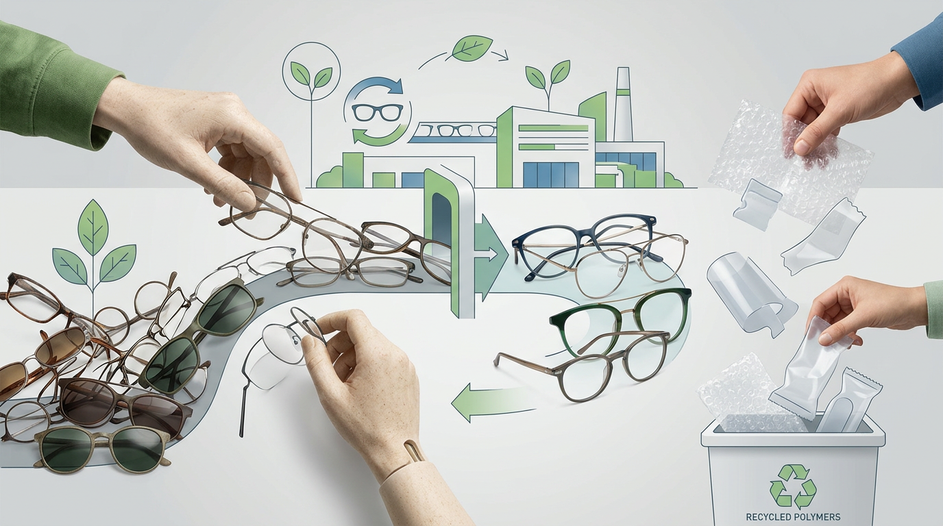 EssilorLuxottica réduit le plastique et étend le recyclage de lunettes