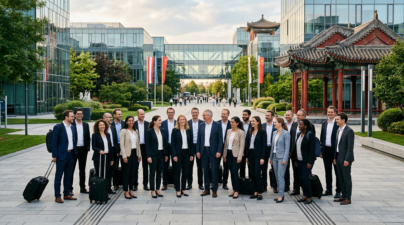 FACC schickte 21 Mitarbeiter auf eine China-Reise