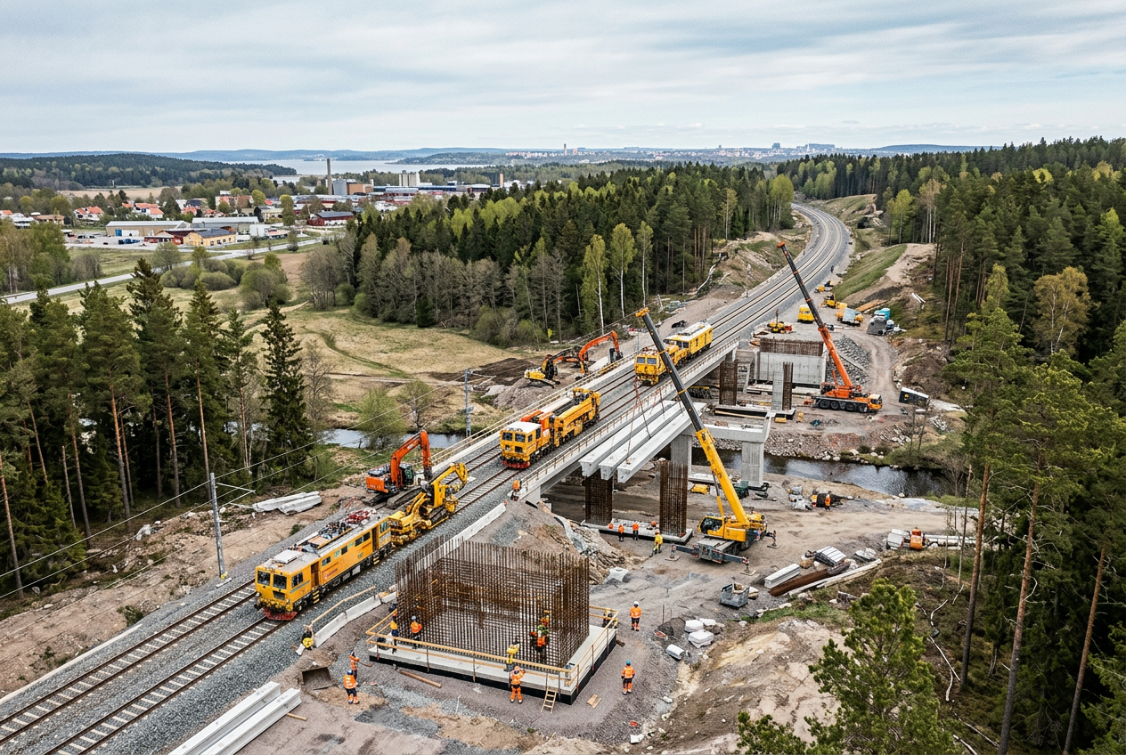 Le groupement Feronord remporte un contrat pour le projet ferroviaire East Link au sud de Stockholm