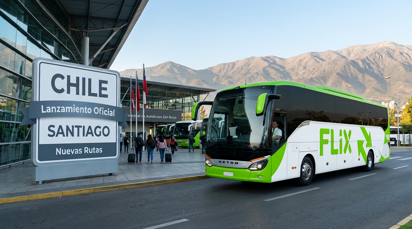 Flix nimmt Busbetrieb in Chile auf
