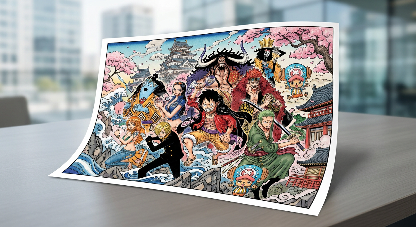 Fnac veröffentlicht neues großes One Piece Wano Poster