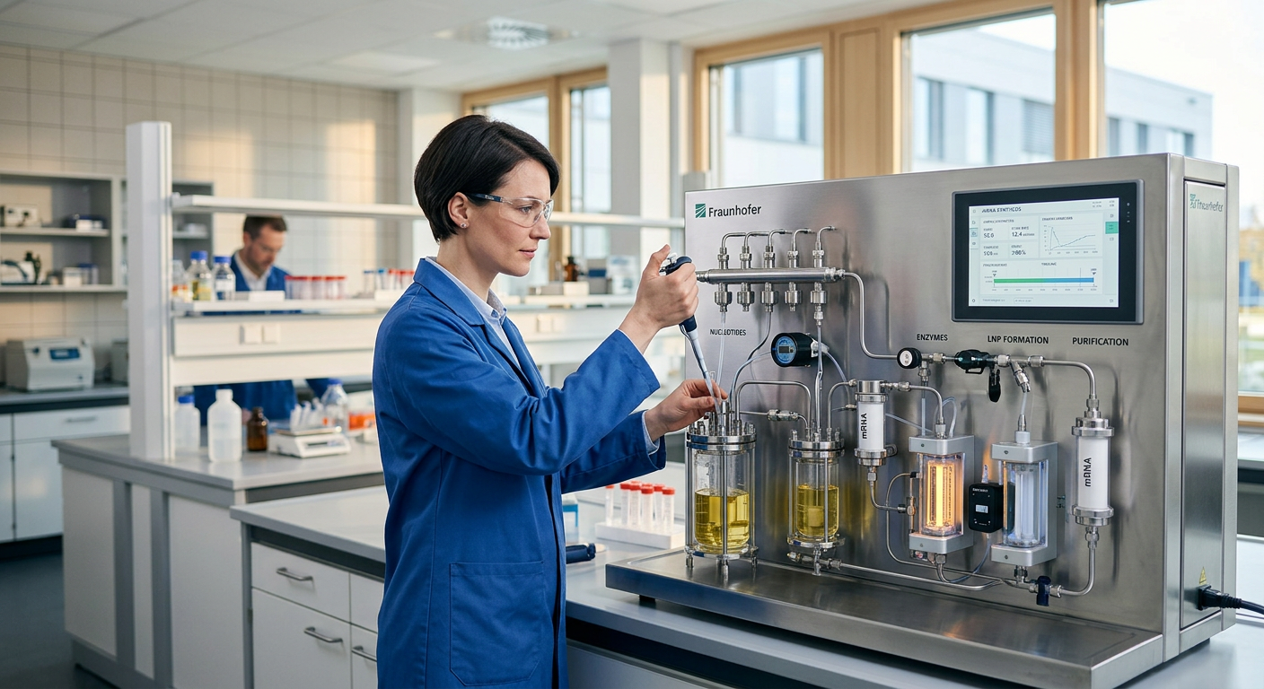 Fraunhofer develops faster, cost-effective system for mRNA drug production