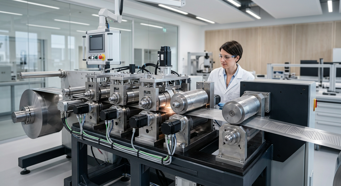 Fraunhofer LBF develops new roll embossing system for bipolar plates
