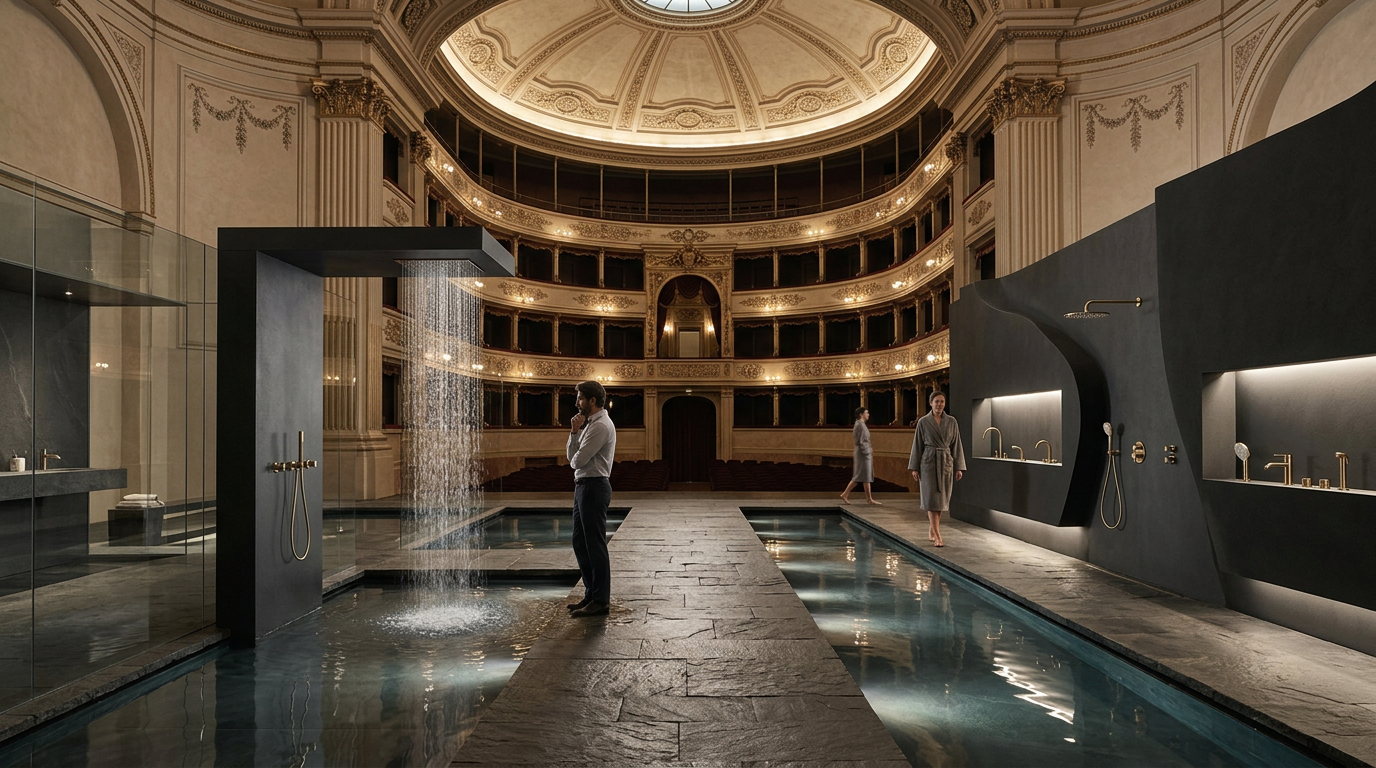 Grohe SPA verwandelt Mailänder Theater in Wasser-Heiligtum