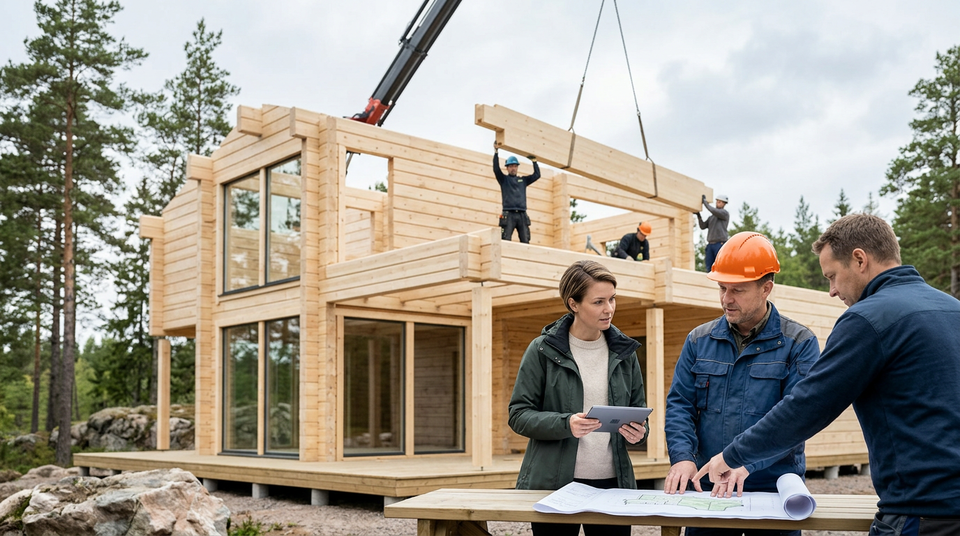 Honkarakenne se concentre sur les constructions écologiques en bois massif
