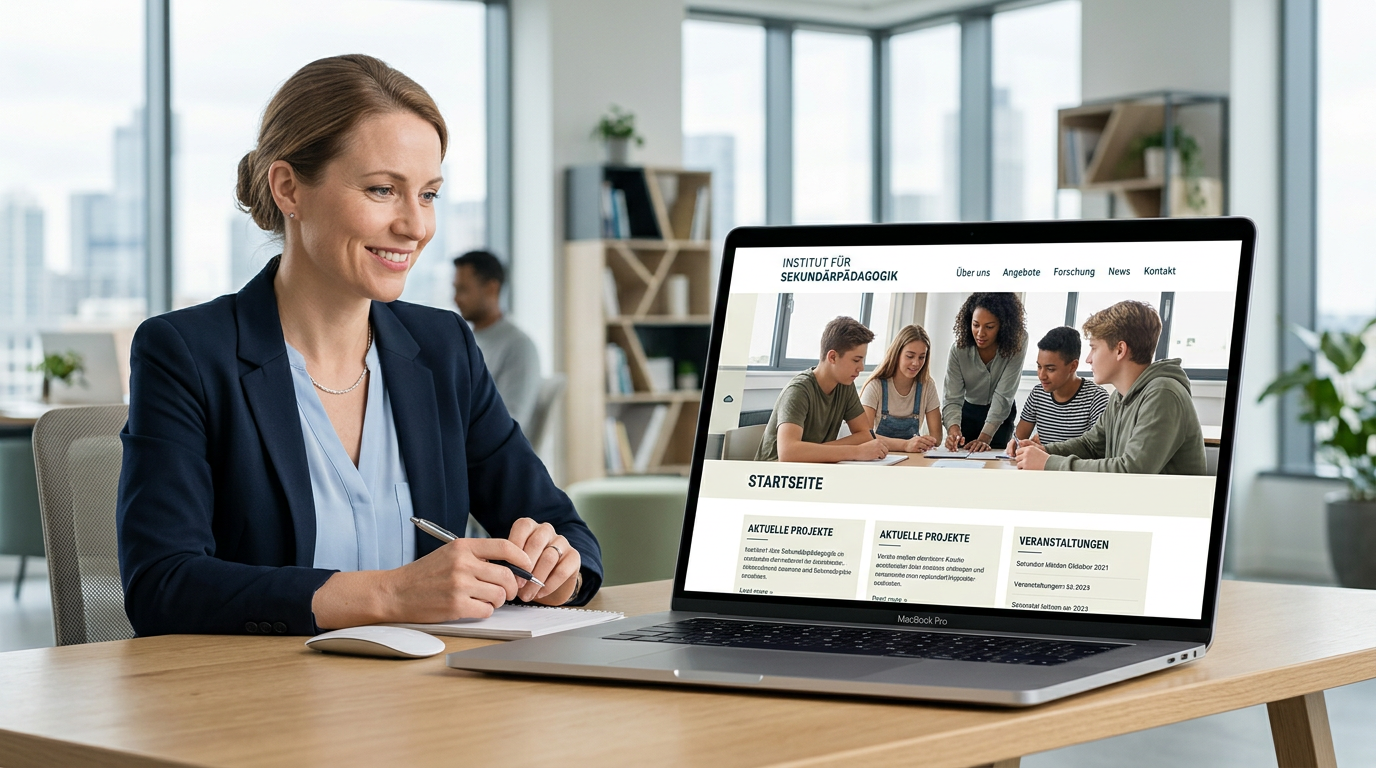 Institut fur Sekundarpadagogik schaltet neue Webseite frei