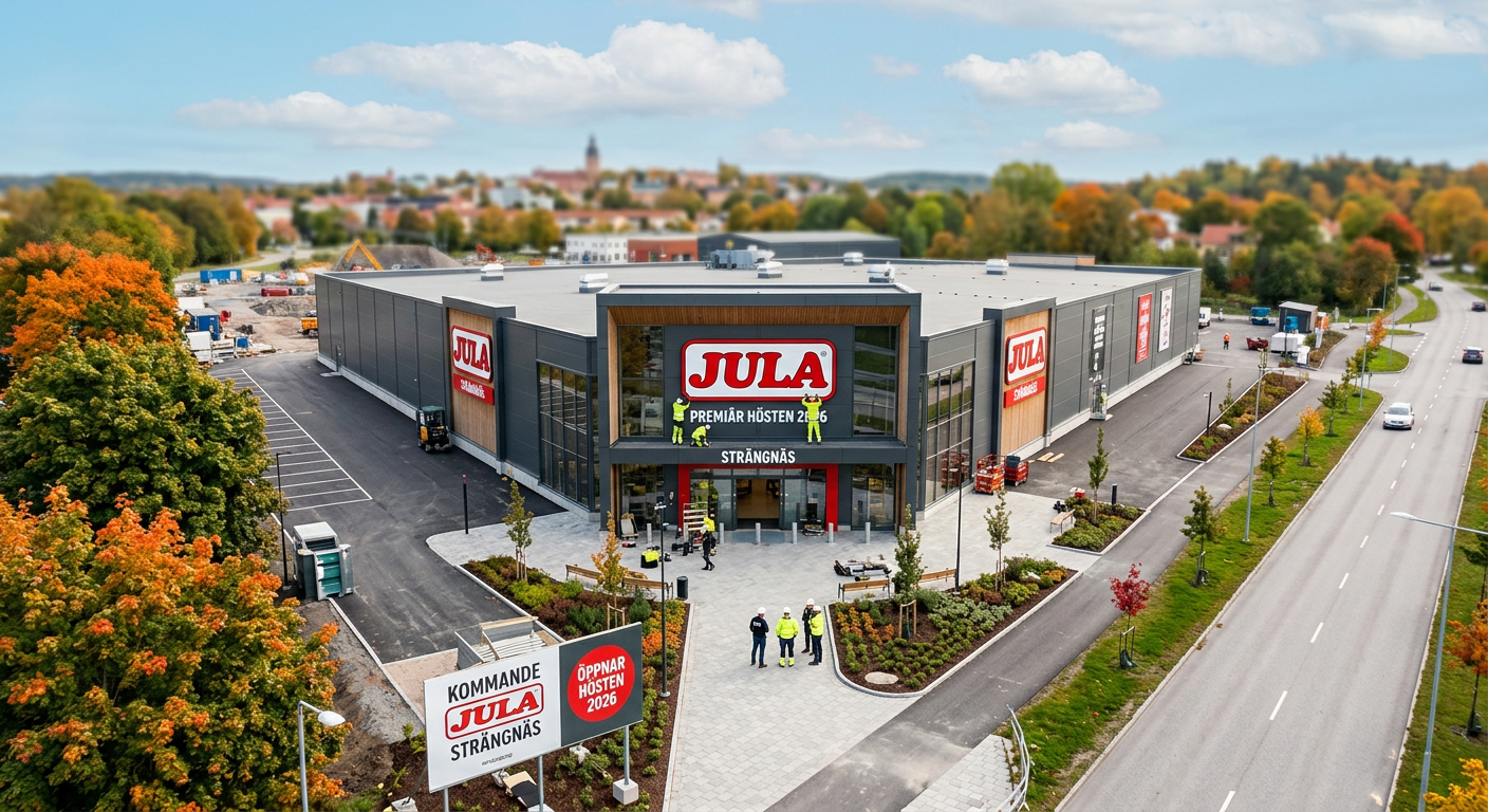Jula ouvre un nouveau magasin à Strängnäs à l'automne 2026