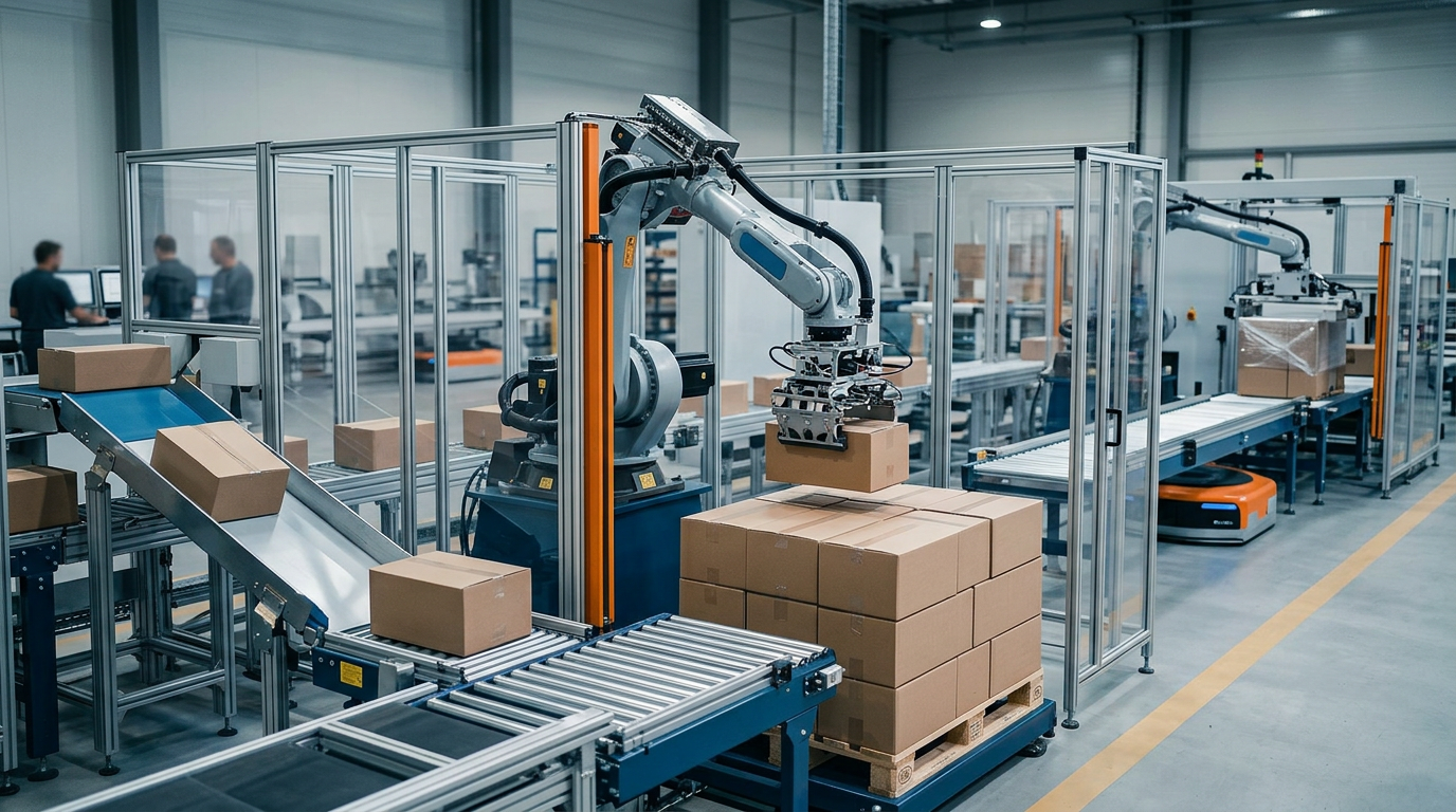 KOCH Industrieanlagen GmbH automatisiert Verpackungs- und Palettiervorgänge