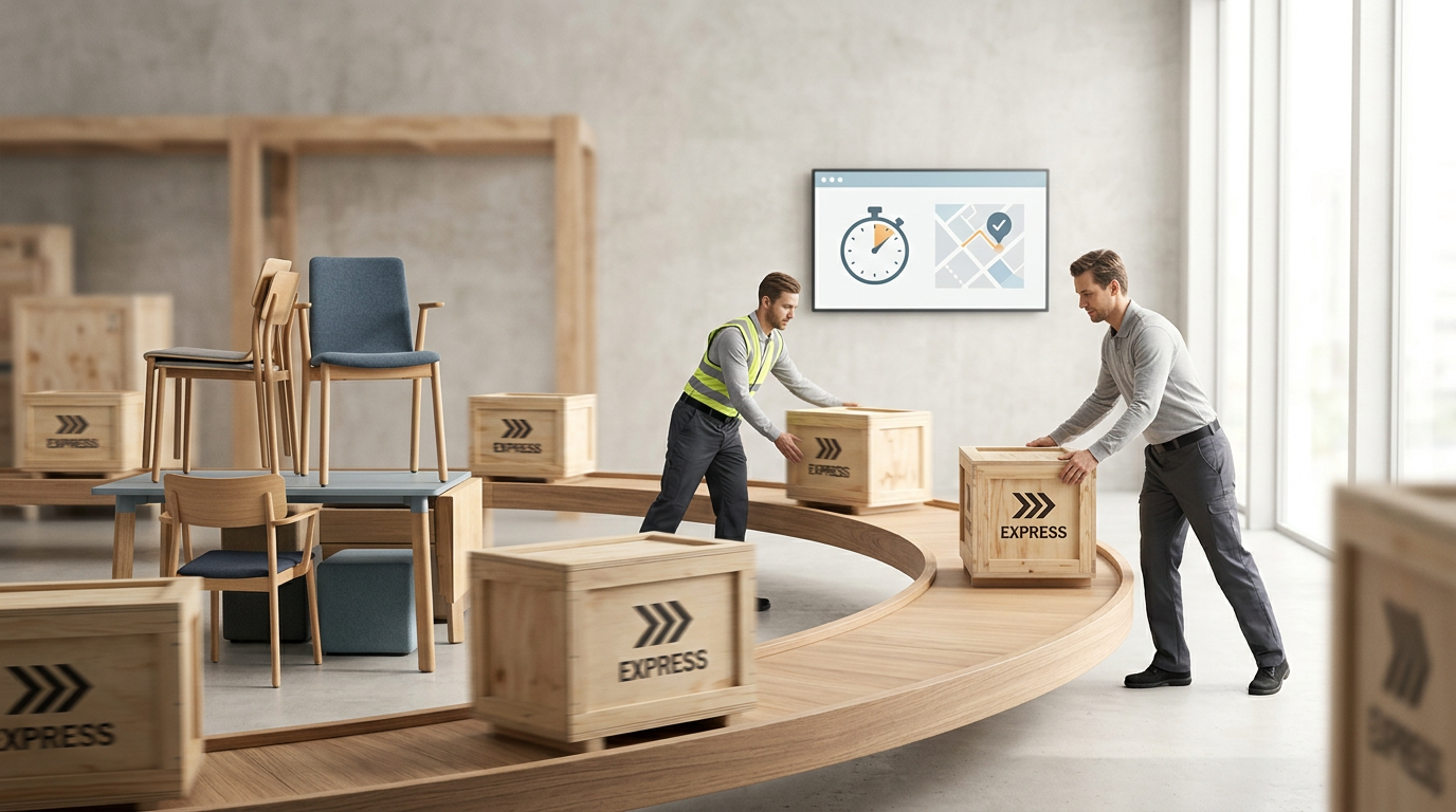Lammhults Design Group B bietet Expresslieferung für ausgewählte Möbel an