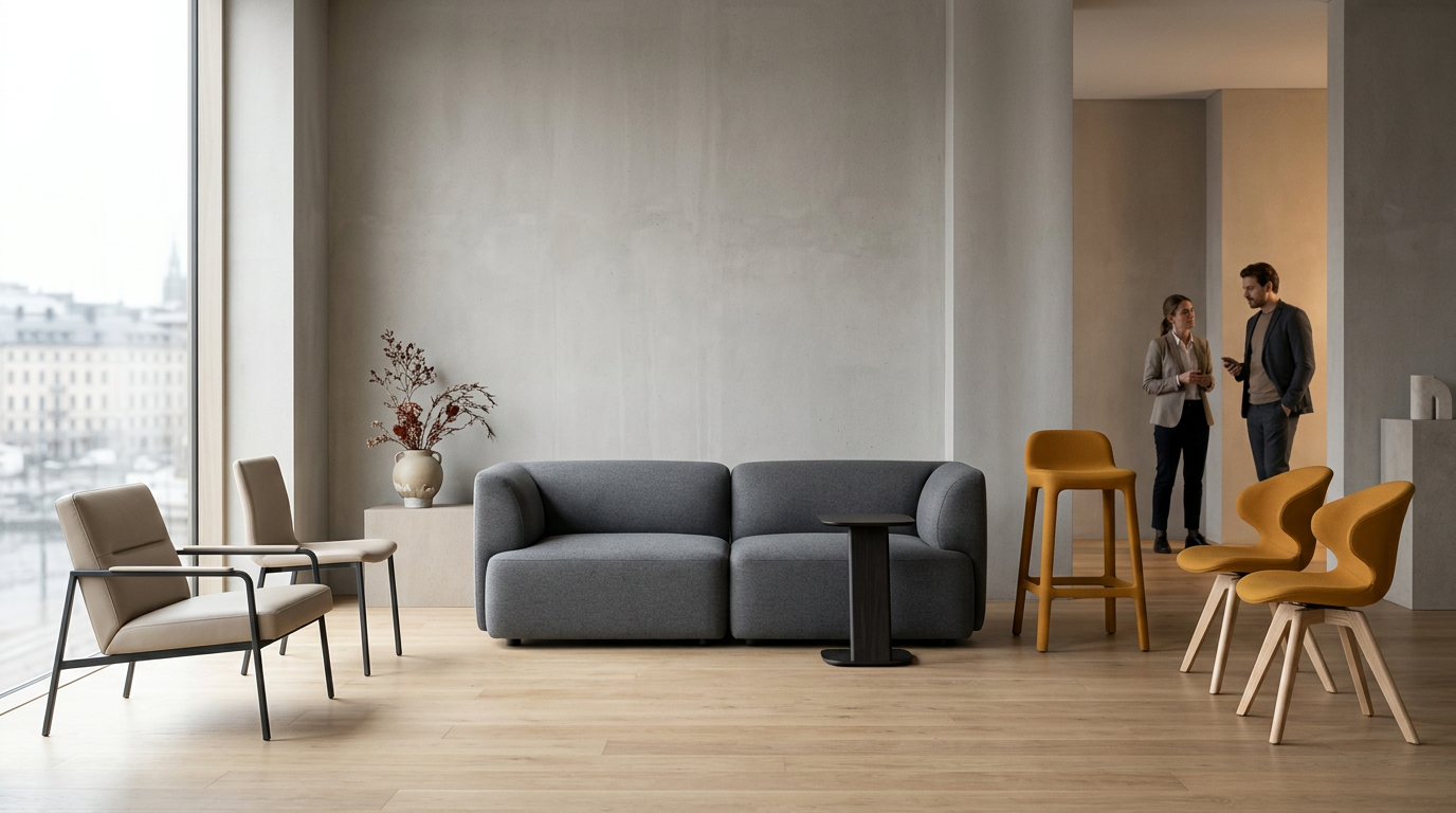 Lammhults stellt drei neue Sitzkollektionen auf der Stockholm Design Week vor