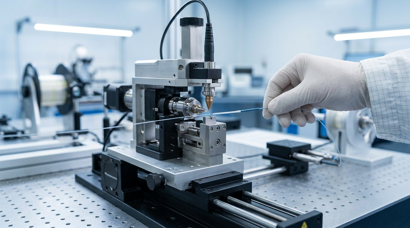 Laser Components Fertigt Strippwerkzeuge für Glasfasern Selbst