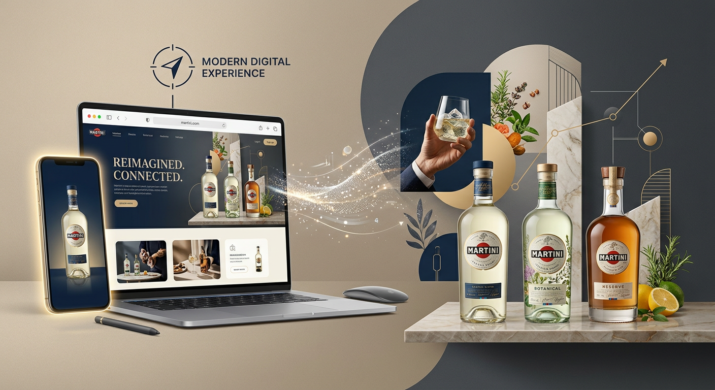 Martini met à jour son site web et lance de nouvelles gammes de produits