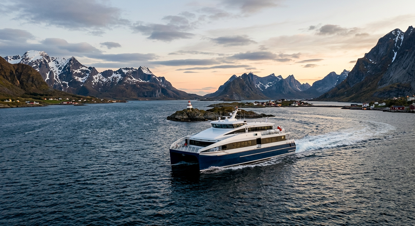 Nordland Express relie la côte du nord de la Norvège par un service de ferry