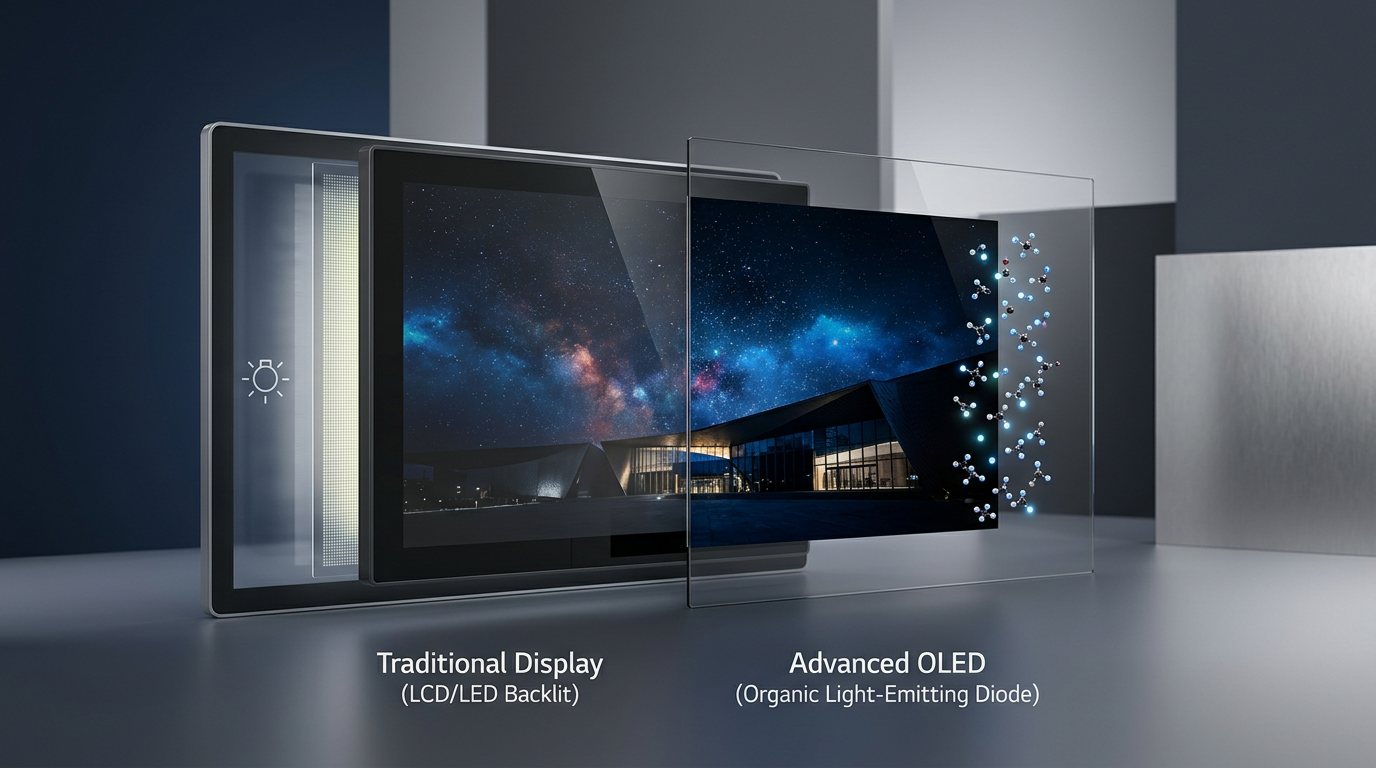 OLED-Technologie bietet Vorteile gegenüber LCD-Displays