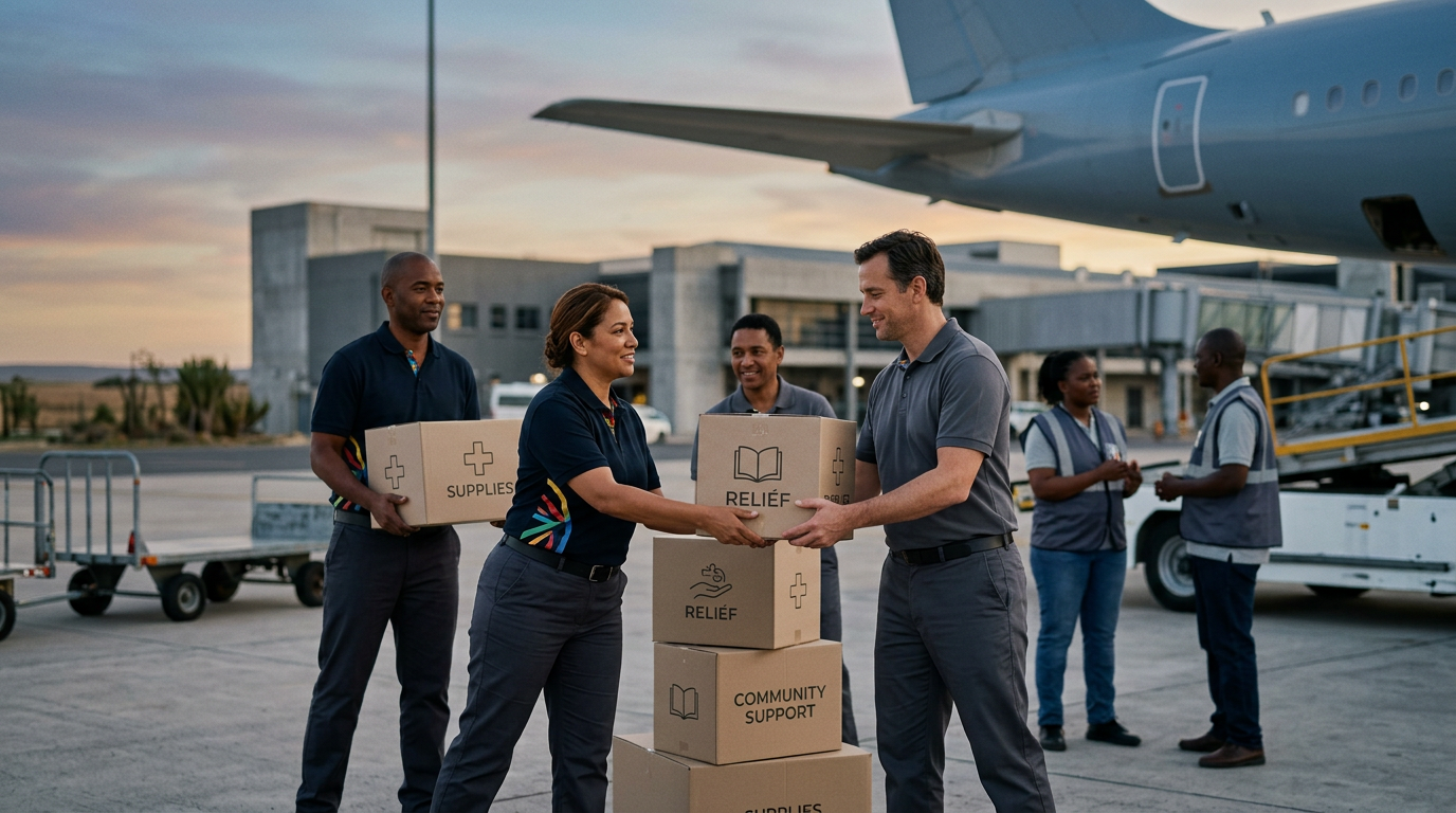 Des bénévoles de oneworld mènent la première mission humanitaire de l'alliance en Afrique du Sud