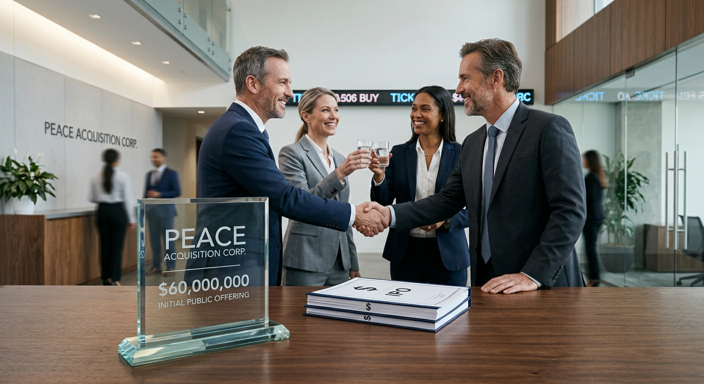 Peace Acquisition Corp. schließt Börsengang über 60 Millionen Dollar ab