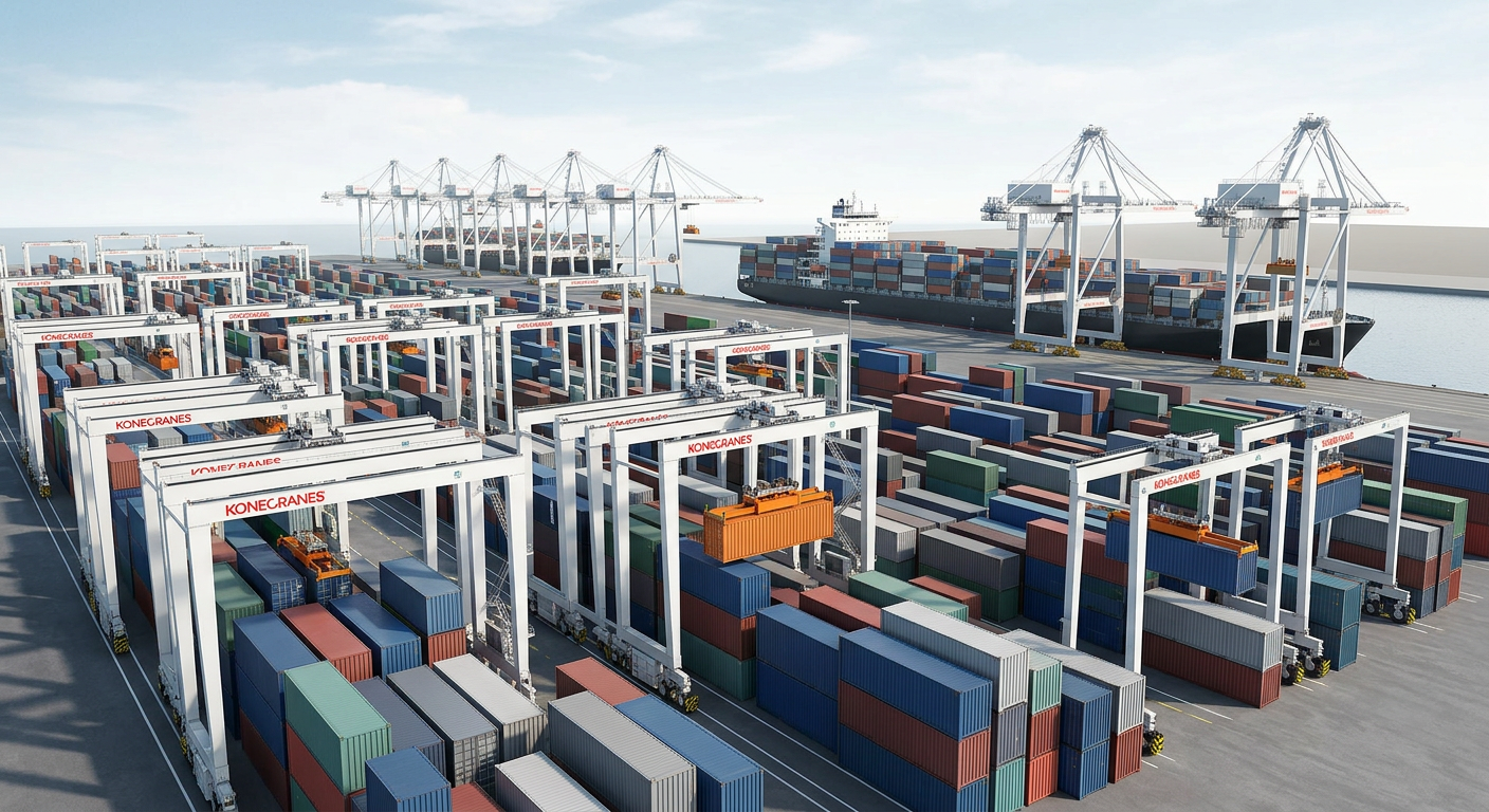 Port of Virginia invests over 130 million euros in 36 automated stacking cranes from Konecranes