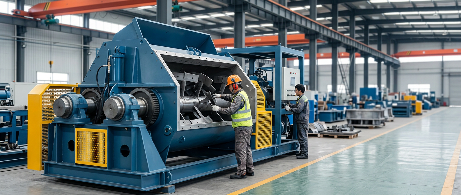 Qingdao Co-Nele fabrique des bétonnières à double arbre