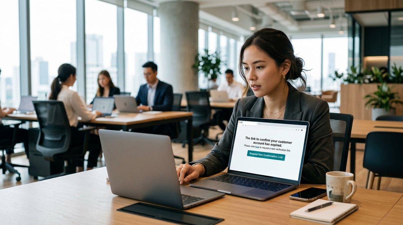 Reisebank AG : Lien de confirmation pour nouveau client expiré