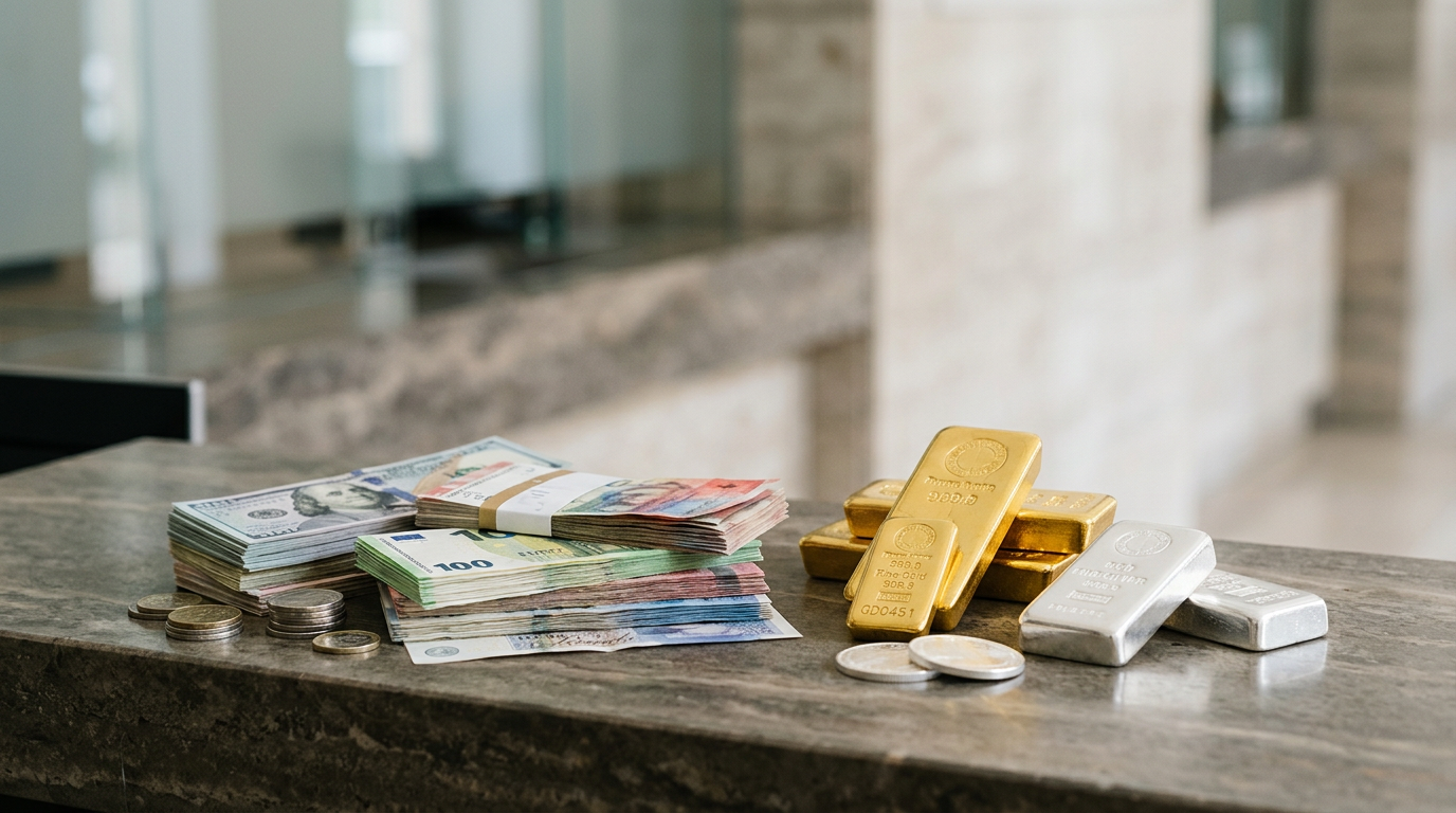 Reisebank AG tarjoaa valuutanvaihtoa ja jalometalleja