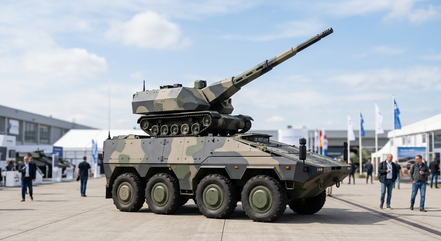 Rheinmetall présente son système de défense aérienne Skyranger à l'ILA