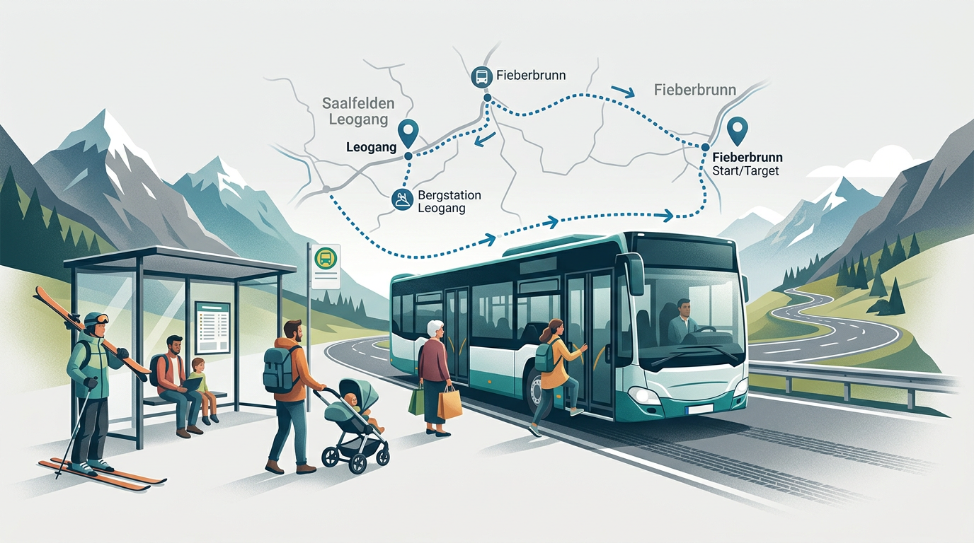 Saalfelden Leogang verbessert Verkehrsverbindungen mit neuem Shuttle zwischen Leogang und Fieberbrunn