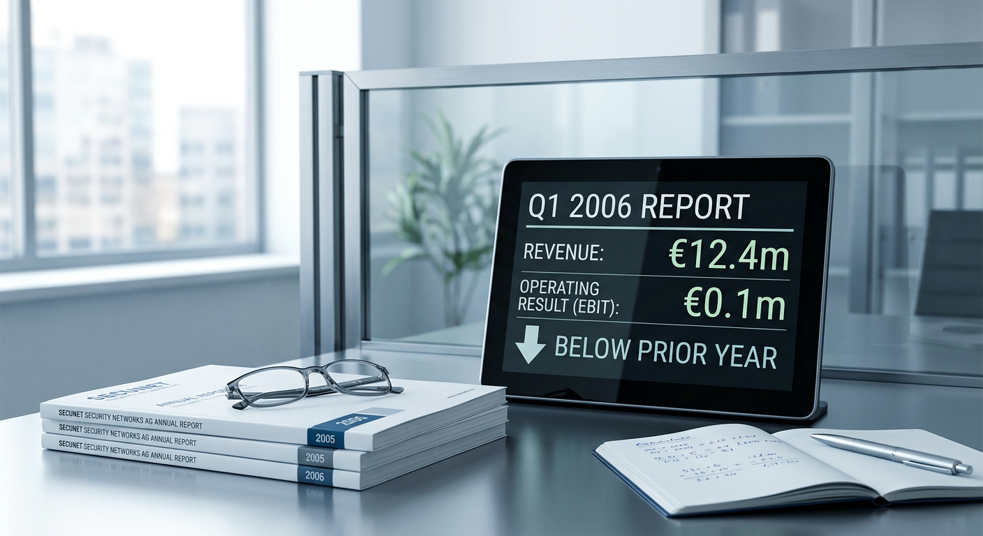 Secunet AG: Résultats du 1er trimestre 2006 inférieurs à l'année précédente