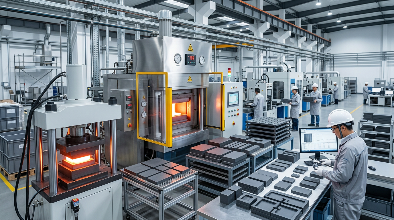 Shandong Huayi produit du carbure de silicium fritté à chaud