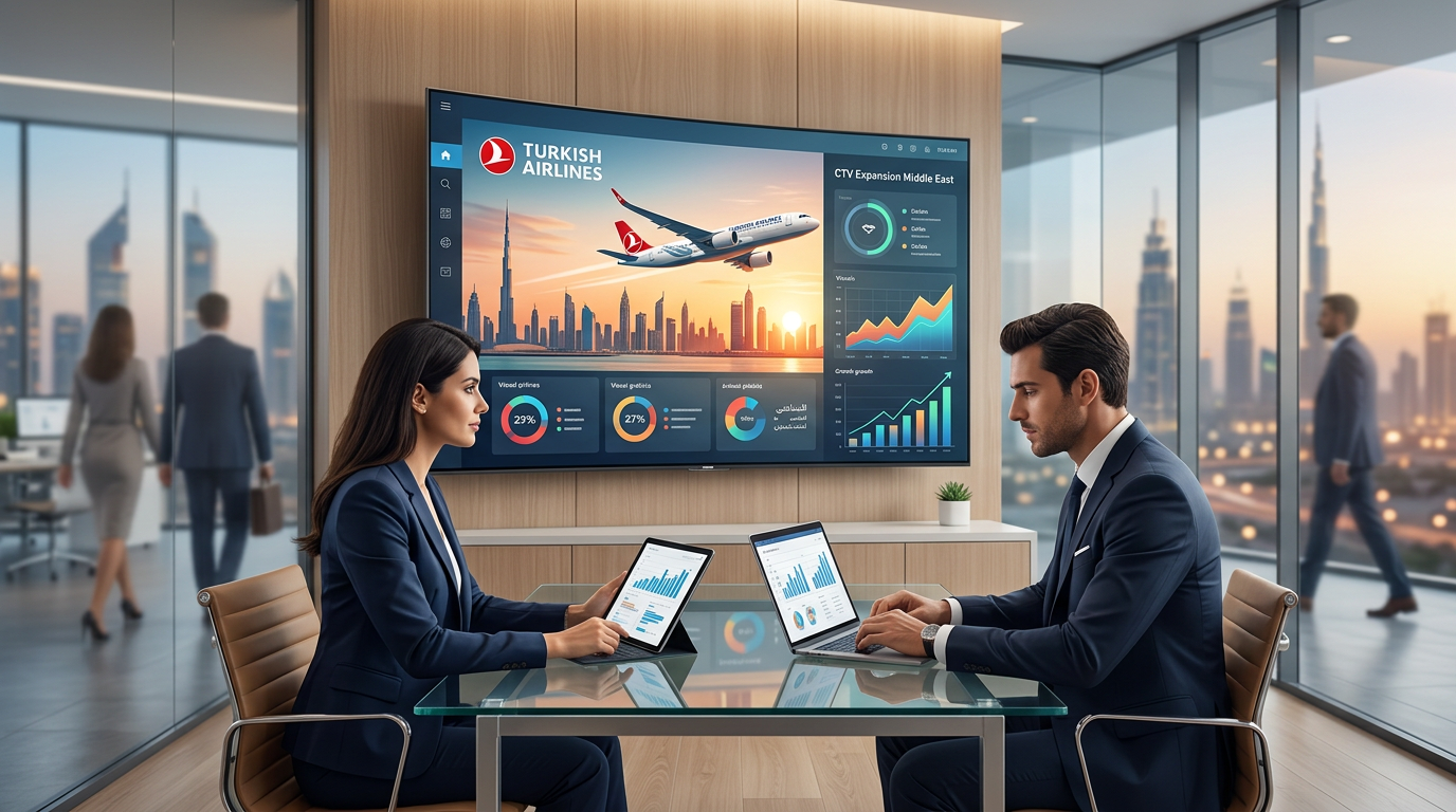 Turkish Airlines utökar TV-annonsering i Mellanöstern via ArabyAds