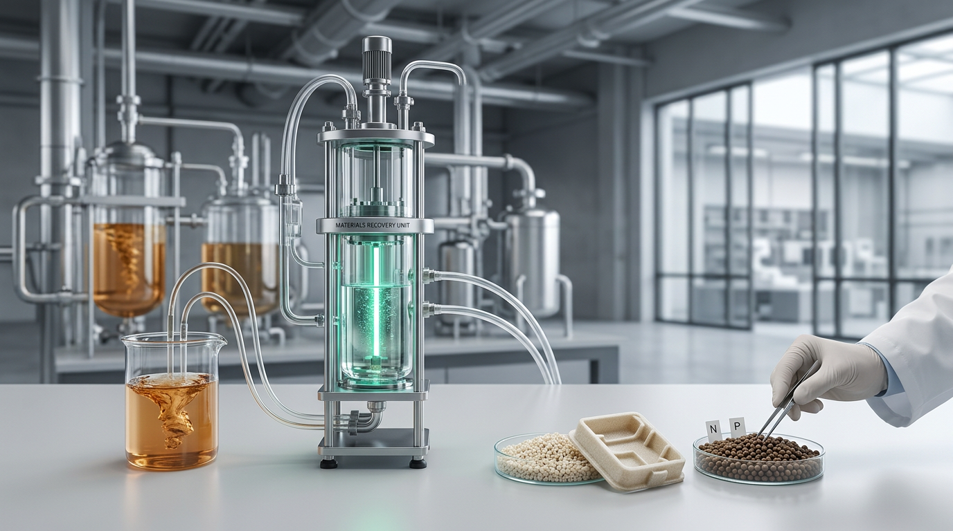 Kläranlagen gewinnen Materialien für Biokunststoffe und Dünger